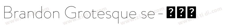 Brandon Grotesque se字体转换